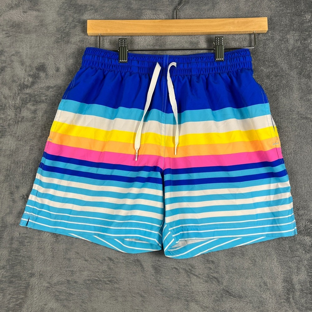 Chubbies The Newports 5.5" Classic Swim Trunk Men Small Multi Striped Mesh Lined